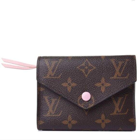 LOUIS VUITTON Monogram Victorine Wallet Rose Ballerine - Picture 1 of 12